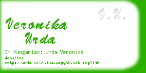 veronika urda business card